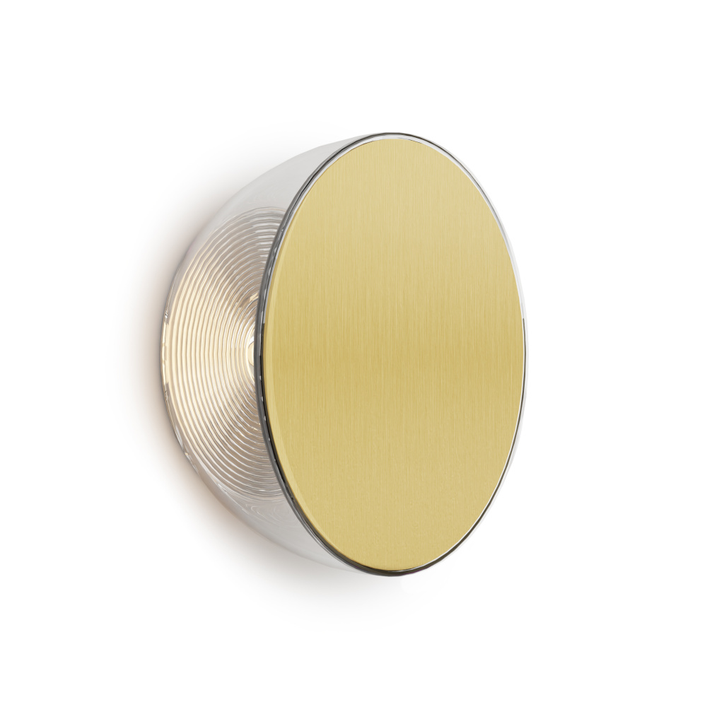 Ramen Mini Wall Sconce, 6", Brass